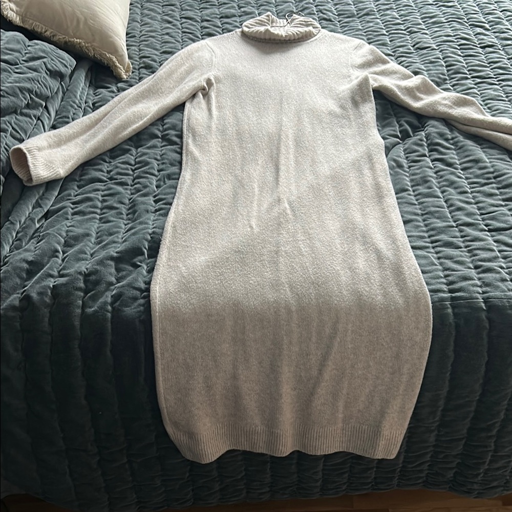 GAP Cream Long Sleeve Sweater Dress